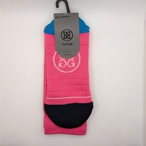 G/Fore Men's Pray For The Birdies Crew Socks - Knockout Pink - S/M (7-10.5)